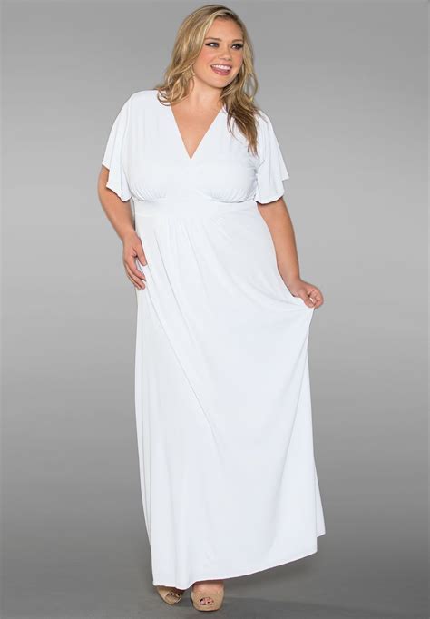 dillard's plus size white dresses|More.